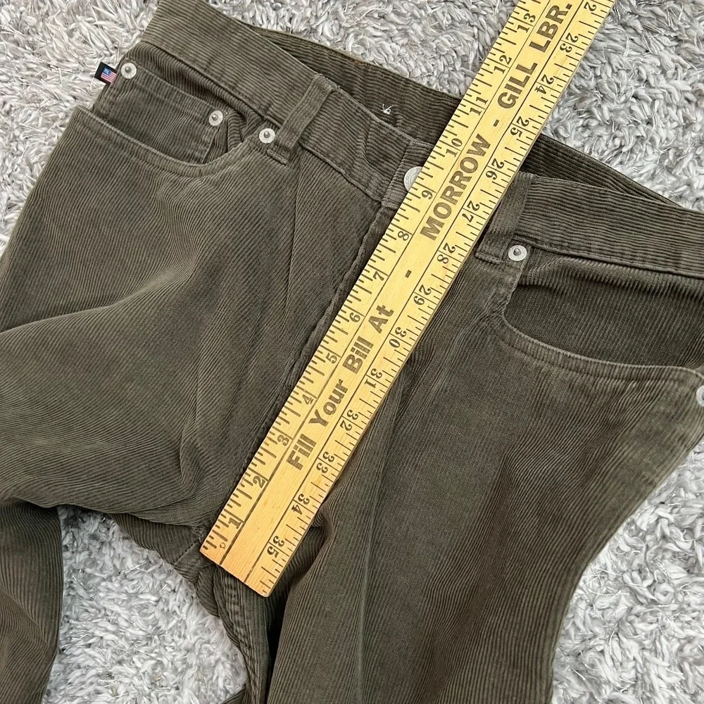Ralph Lauren Polo Jeans Company Womens 4 Corduroy Pants Green Straight Vintage - Picture 8 of 9